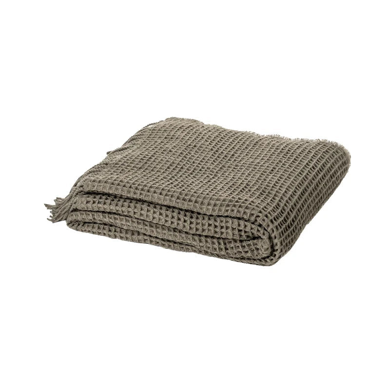  Jeté gaufré vert COCO ( 50'' x 60'')  - par Brunelli de Brunelli – PRODUIT  de qualité chez Literie & Déco et Moi