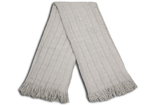 Jeté MORECOMBE ( gris ) ( 50'' x 60'' ) - Literie - Déco et moi