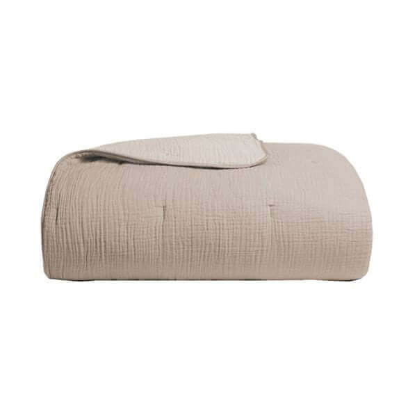 Jeté naturel MOUSSELINE - par Brunelli - Literie - Déco et moi