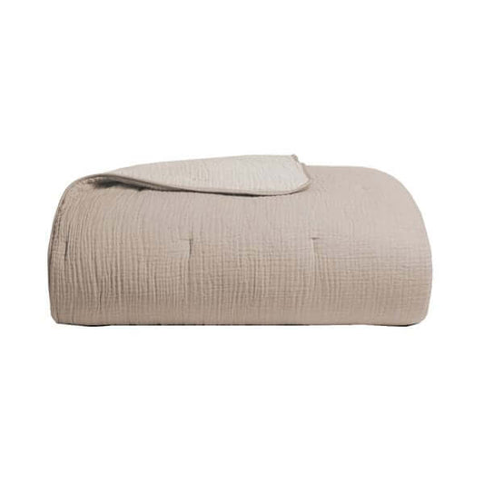 Jeté naturel MOUSSELINE - par Brunelli - Literie - Déco et moi