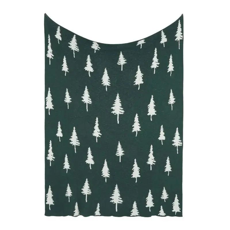 Jeté Noël vert Mowgli ( 50'' x 60'') - Par Brunelli - Jeté Brunelli - Literie-Déco et moi 