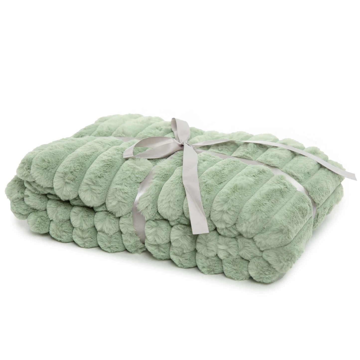 Jeté Raya ( Vert Sauge ) ( 50'' x 60'') - Literie - Déco et moi