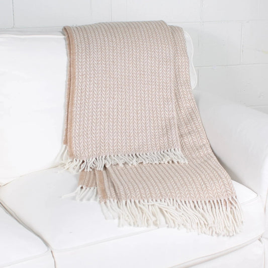 Jeté RIGA ( Brun terre ) - Literie - Déco et moi