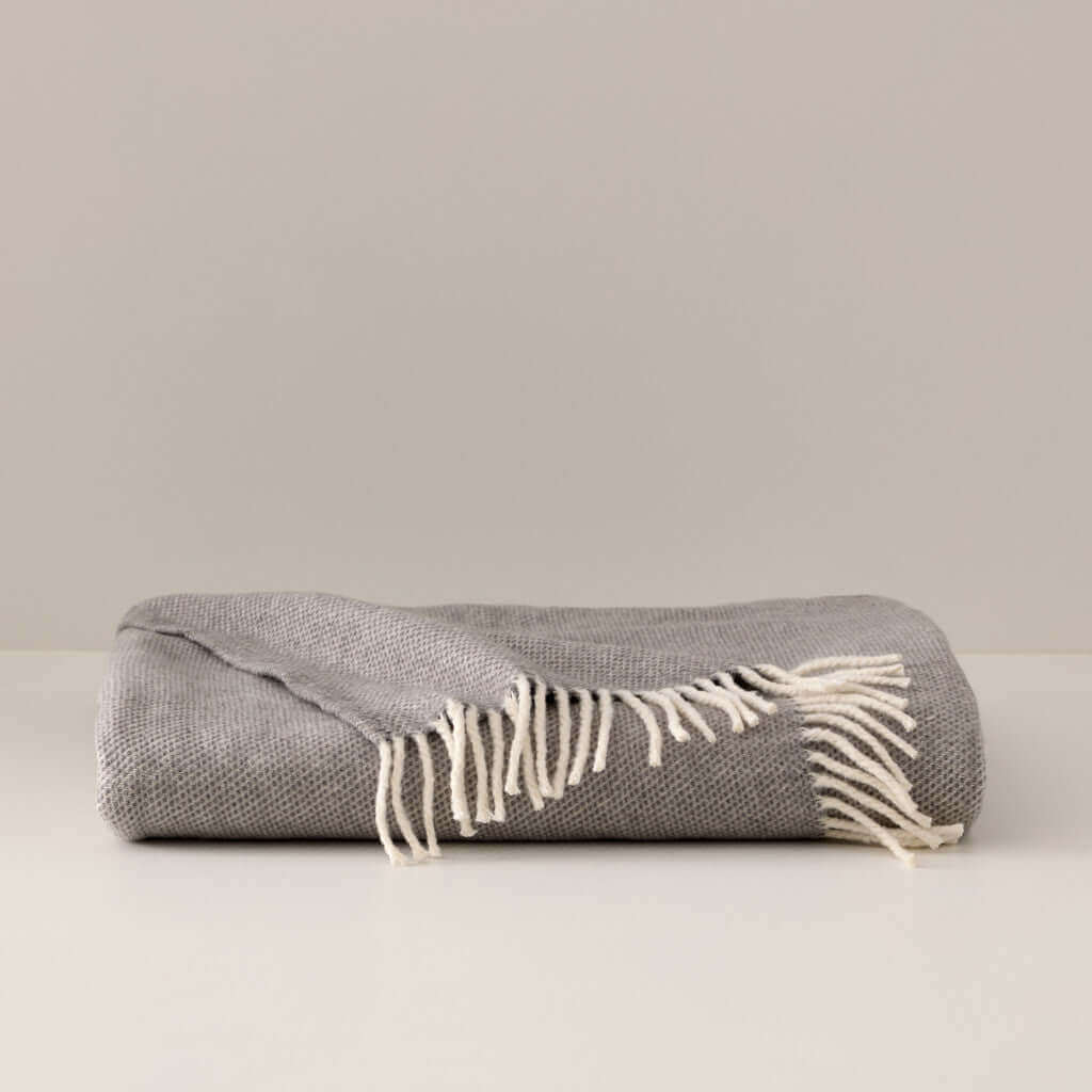 Jeté Skyline ( Gris pâle ) ( 55''x 70'') - Literie - Déco et moi