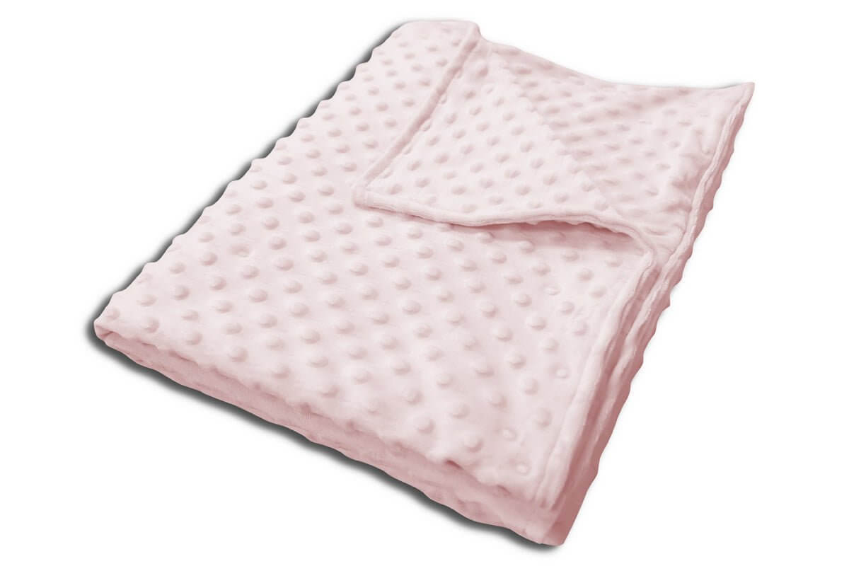 Jeté texture DOT ( Rose ) - Literie - Déco et moi