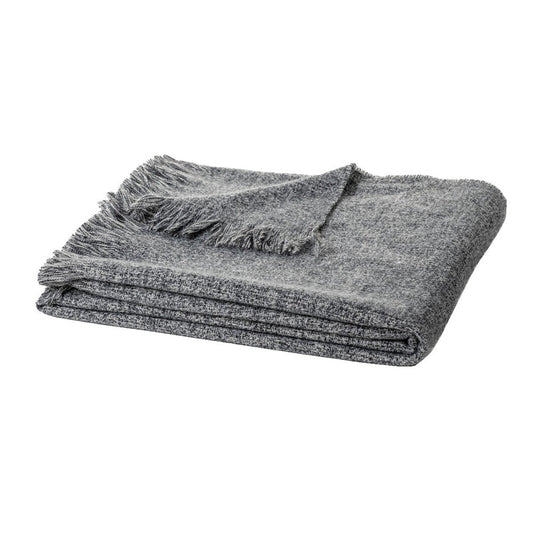 Jeté uni charcoal Millie ( 50'' x 60'') - par Brunelli( Livraison printemps 2026) - Literie-Déco et moi