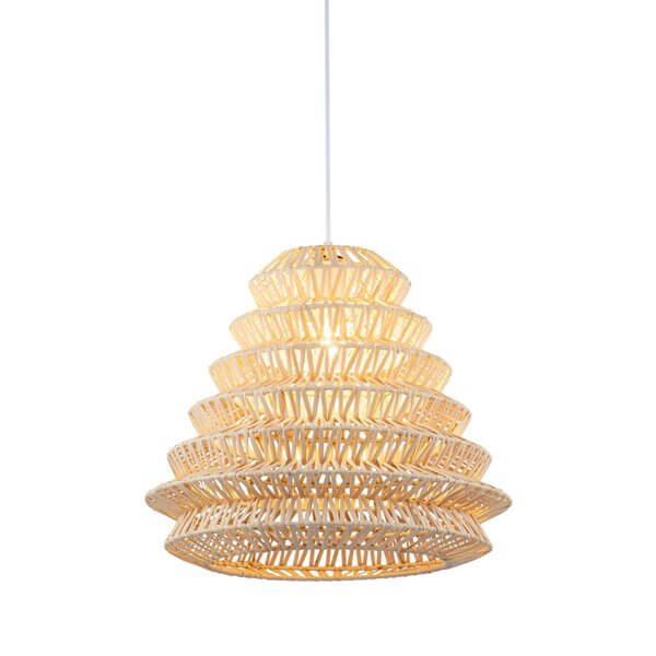 Lampe suspendue en rotin naturel DIDI ( Par Brunelli ) LAMPE ROTIN  ,disponible chez Literie-Déco et moi 