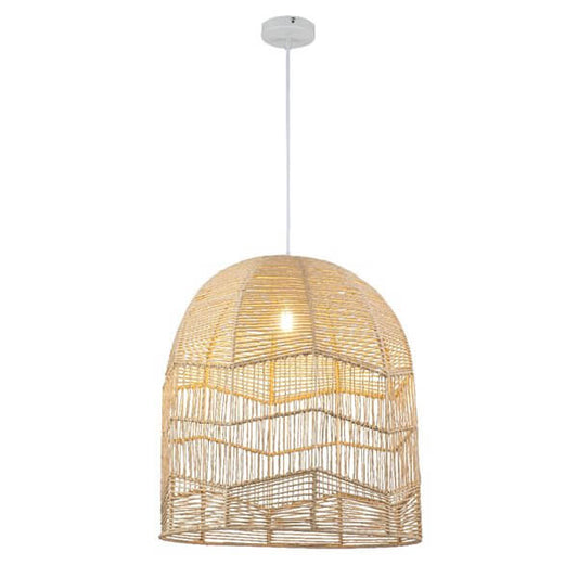 Lampe suspendue en rotin NYNA ( Par Brunelli ) - Literie - Déco et moi
