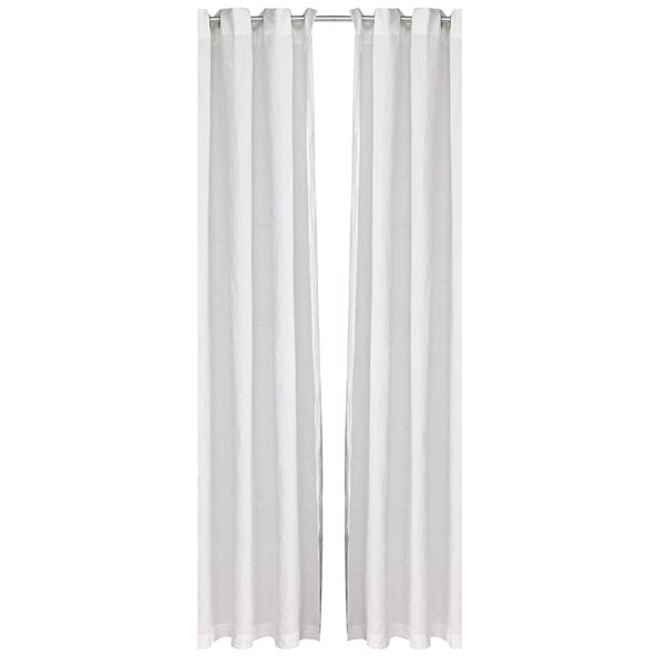 Rideau en lin blanc LINEN STONE WASH-  Par Brunelli rideau  ,disponible chez Literie-Déco et moi 