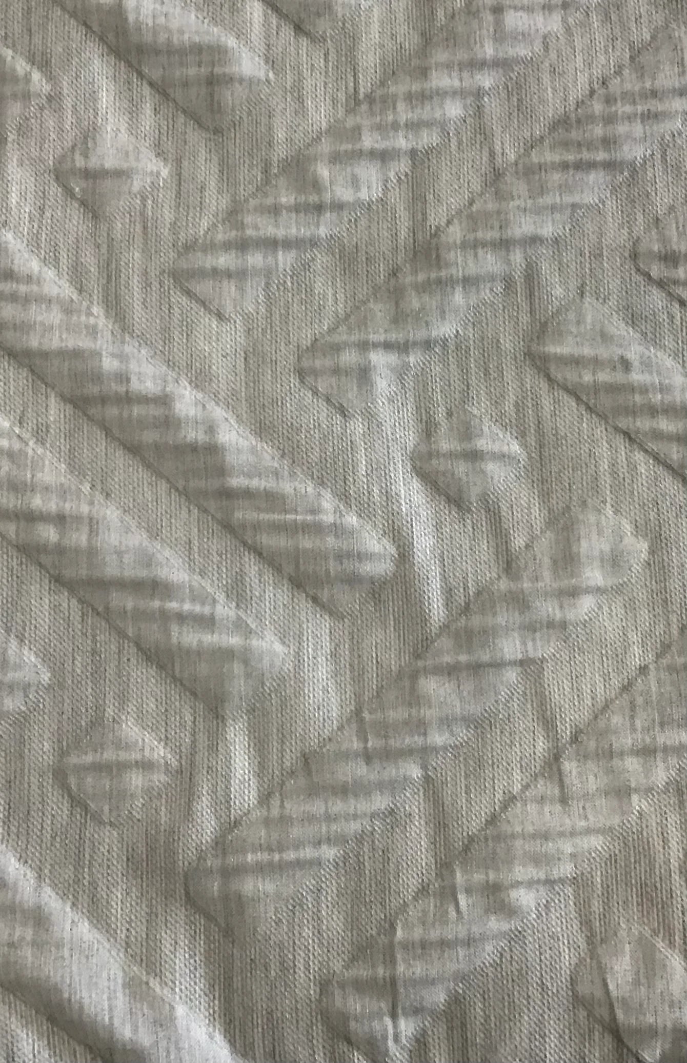 ( Fait au Québec ) - Couvre-lit réversible LIVO ( Crème, et le réversible est gris chiné ) - couvre-lits CHÉNÉ - Literie-Déco et moi 