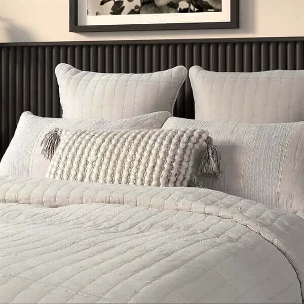 Matelassé uni naturel MOSS- Par Brunelli - Courtepointe Brunelli - Literie-Déco et moi 