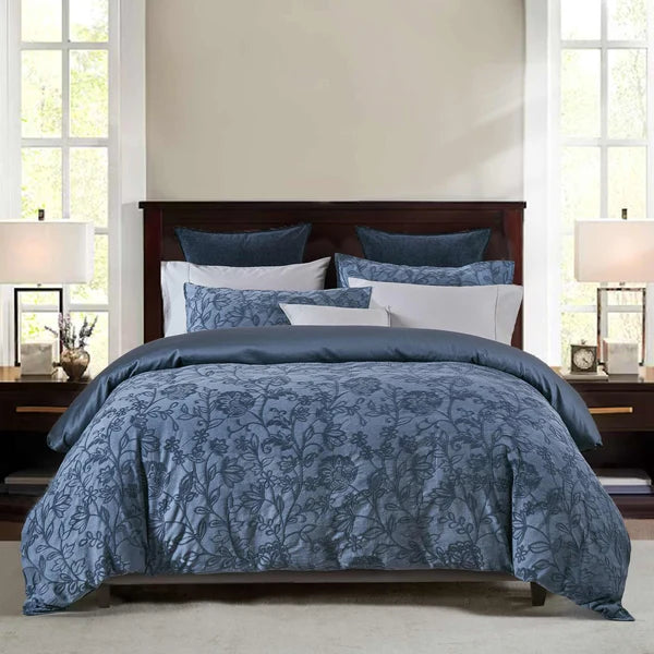 Ensemble de housse de couette Matrice ( Bleu) - Housse de couette Daniadown - Literie-Déco et moi 