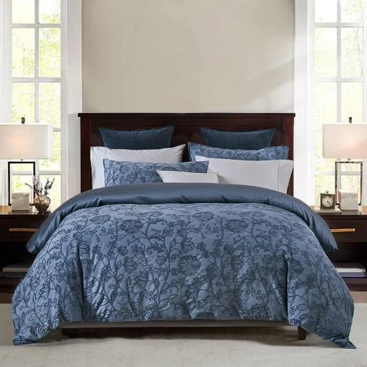 Ensemble de housse de couette Matrice ( Bleu) - Housse de couette Daniadown - Literie-Déco et moi 