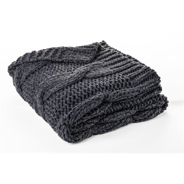 Jeté en tricot MITOS ( Marine ) - par Brunelli ( livraison printemps 2025 ) Jeté  ,disponible chez Literie-Déco et moi 