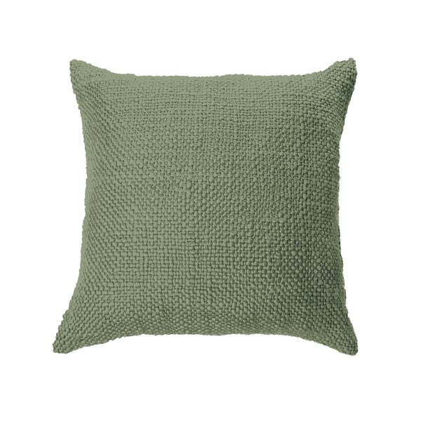 Oreiller européen en tricot MOLLO  25'' X 25'' ( Vert ) Par Brunelli coussins  ,disponible chez Literie-Déco et moi 