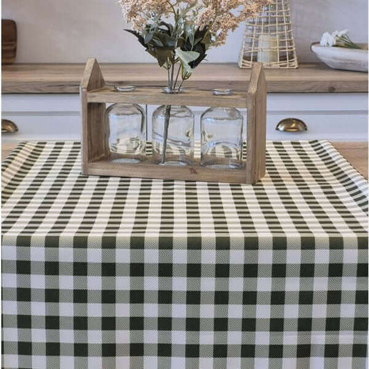 Nappe à carreaux verts VICHY - Par Brunelli - NAPPES Brunelli - $23.99! Literie-Déco et moi 