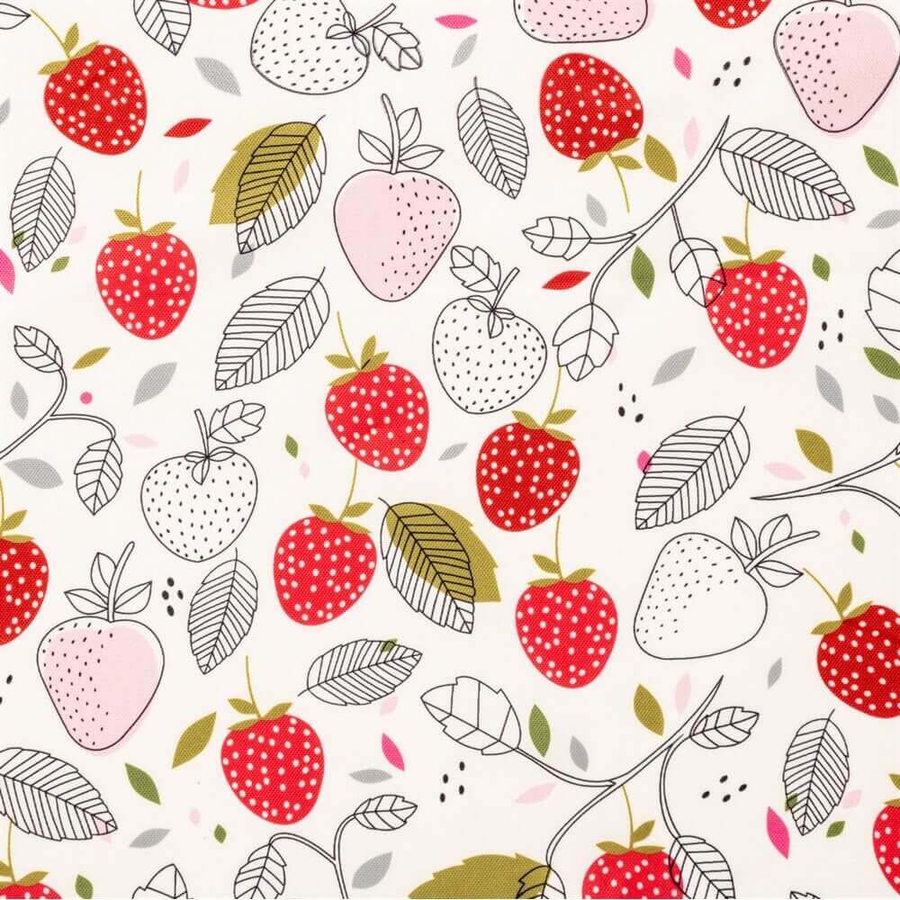 Nappe imprimée de fraises FRAGARIA  - Par Brunelli - NAPPES Brunelli - Literie-Déco et moi 