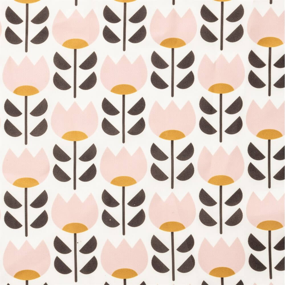 Nappe imprimée TULIPES - Par Brunelli NAPPES  ,disponible chez Literie-Déco et moi 