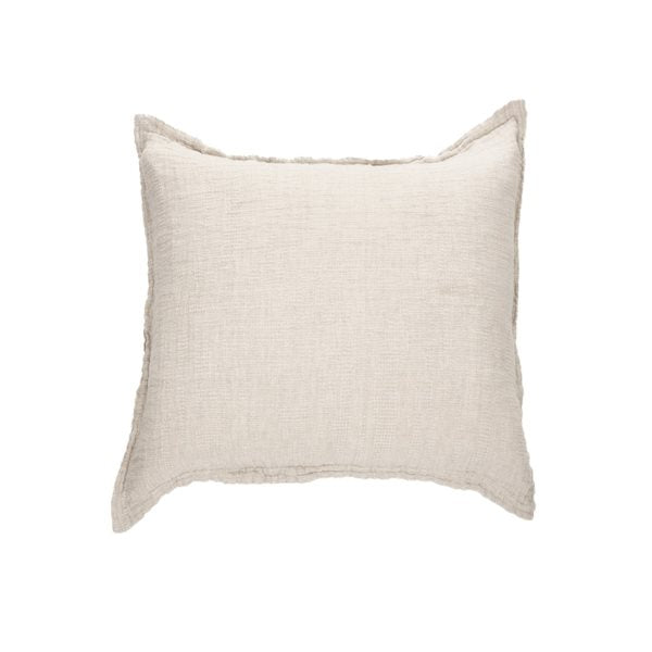 Cache coussin décoratif naturel NATA ( 18'' x 18'')- Par Brunelli Cache oreillers  ,disponible chez Literie-Déco et moi 