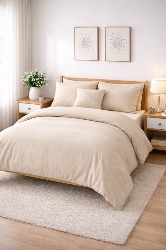  (FAIT AU QUÉBEC) -Ensemble housse de couette NATURAL de Chéné-Sasseville – PRODUIT  de qualité chez Literie & Déco et Moi