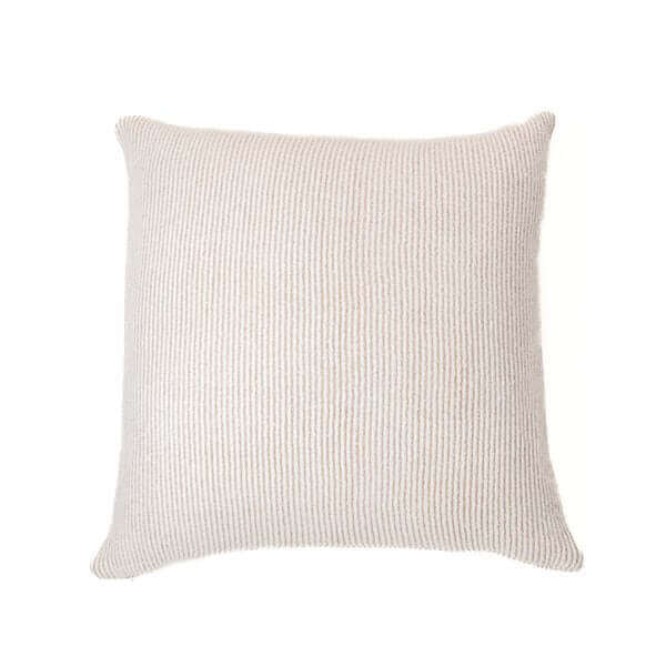 Oreiller européen à rayures  crème et beigeSOFTY  25'' X 25''-  Par Brunelli - coussins Brunelli - Literie-Déco et moi 