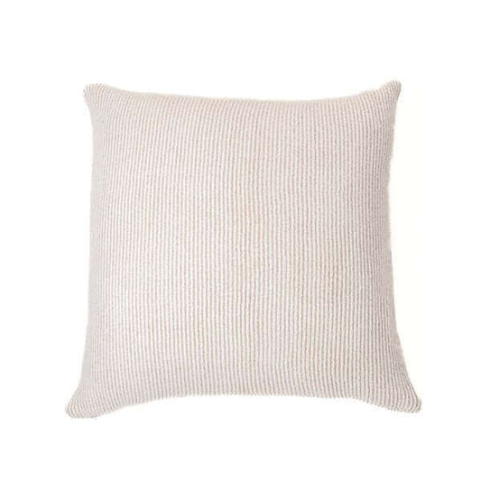 Oreiller européen à rayures crème et beigeSOFTY 25'' X 25'' - Par Brunelli - Literie - Déco et moi