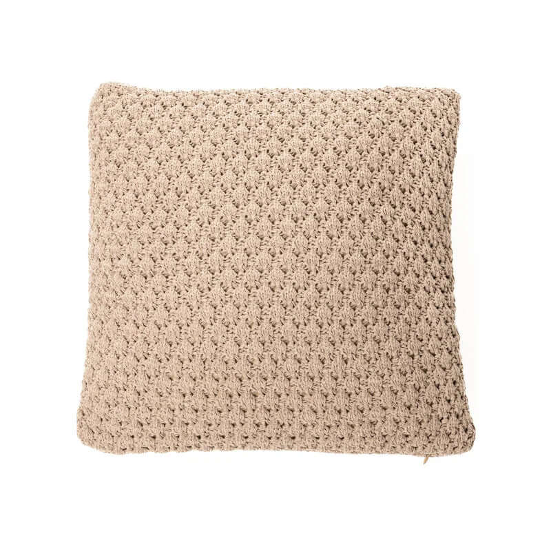 Oreiller européen BASKET  25'' X 25'' ( Taupe ) Par Brunelli - coussins Brunelli - Literie-Déco et moi 