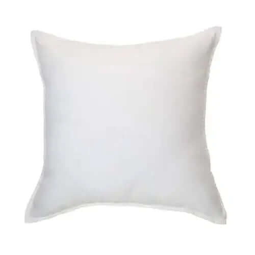  Oreiller européen blanc en lin LINEN STONE WASH ( 25'' X 25'')- Par Brunelli de Brunelli – PRODUIT  de qualité chez Literie & Déco et Moi