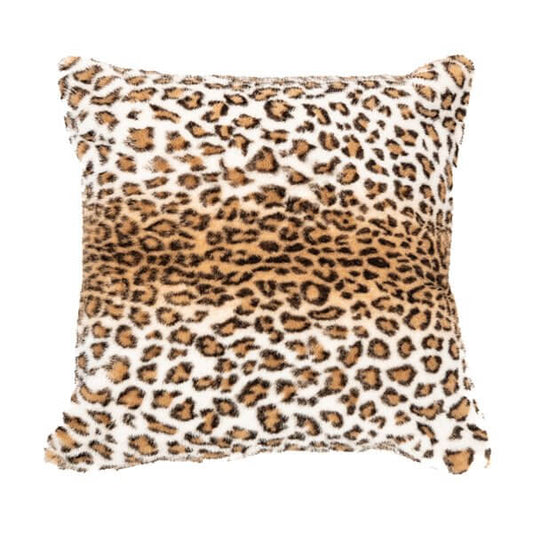 Oreiller européen CHEETAH 25'' X 25'' ( Brun ) Par Brunelli coussins  ,disponible chez Literie-Déco et moi 