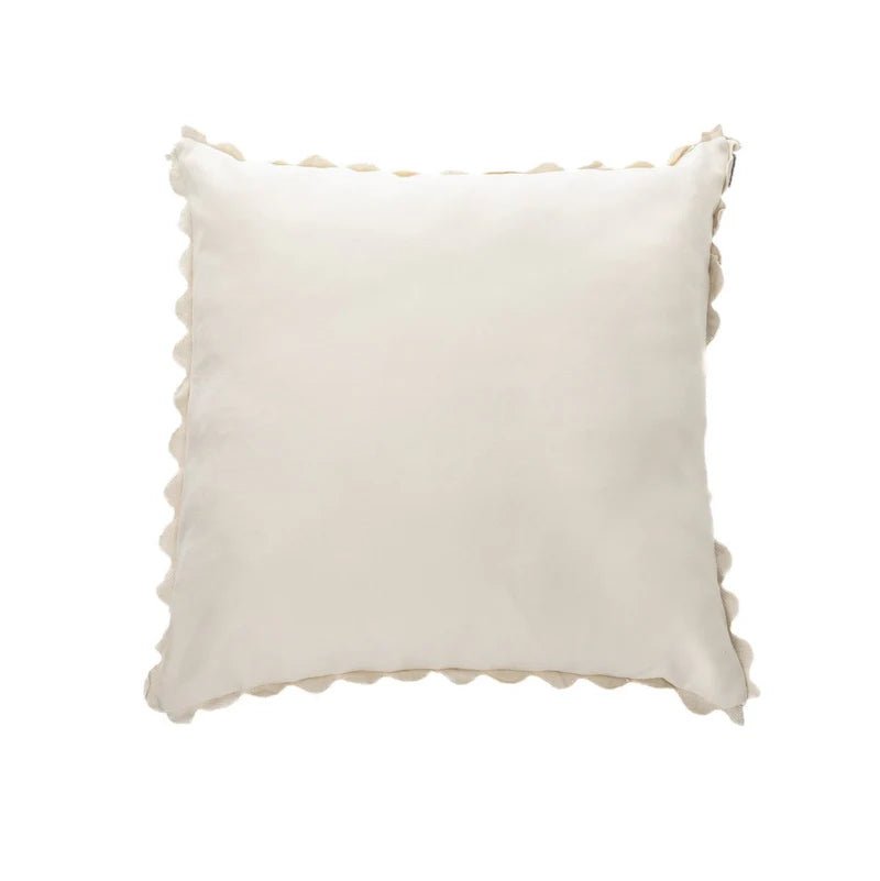Oreiller européen crème en suédine Ivory ( 25'' x 25'')- Par Brunelli - coussins Brunelli - Literie-Déco et moi 