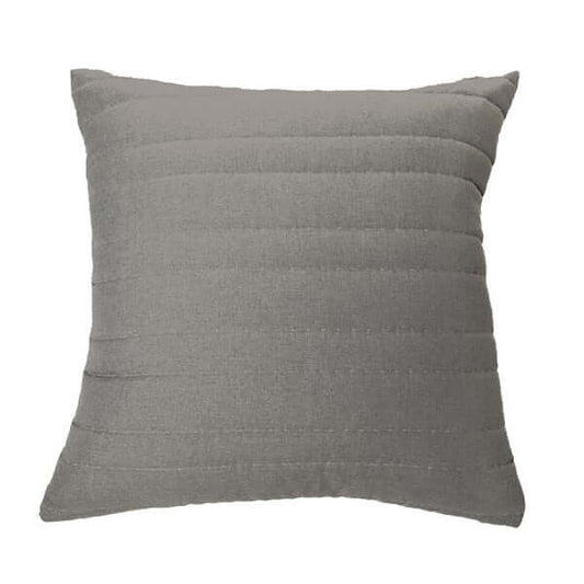 Oreiller européen DUMPLING 25'' x 25'' ( Gris ) - Par Brunelli coussins  ,disponible chez Literie-Déco et moi 