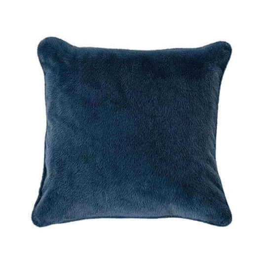 Oreiller européen en fausse fourrure bleu POLUX  26'' X 26''  Par Brunelli - coussins Brunelli - Literie-Déco et moi 