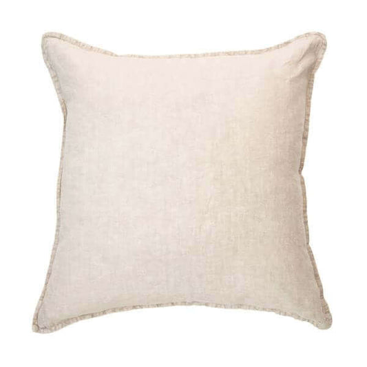 Oreiller européen en lin naturel LINEN STONE WASH (25'' X25'')- Par Brunelli - coussins Brunelli - Literie-Déco et moi 