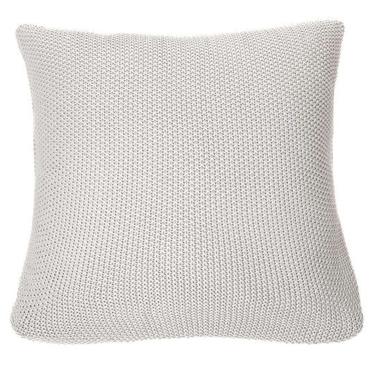 Oreiller européen en tricot gris CHARLY ( 25'' x 25'')- Par Brunelli - coussins Brunelli - Literie-Déco et moi 