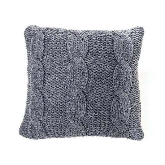 Oreiller européen en tricot marine MITOS 25'' X 25'' - Par Brunelli - coussins Brunelli - Literie-Déco et moi