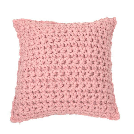 Oreiller européen en tricot rose GUMMY 26'' X 26'' Par Brunelli - coussins Brunelli - Literie-Déco et moi