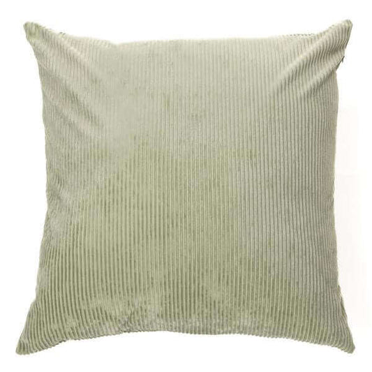 Oreiller européen en velours côtelé sauge CORDUROY ( 25'' x 25'')- Par Brunelli - coussins Brunelli - Literie-Déco et moi