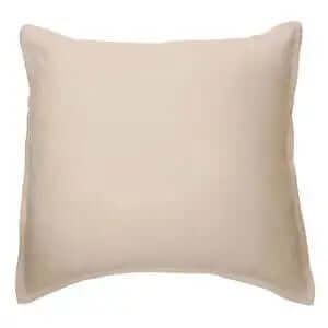 Oreiller européen naturel en lin LINEN STONE WASH (25'' X 25'')- Par Brunelli - coussins Brunelli - Literie-Déco et moi 
