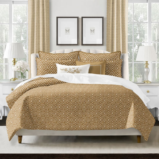 FAIT AU CANADA- Modèle SAMUEL (Or ) - Par Colcha Linens - Douillette, Couvre-lit, Housse de couette Colcha Linens - Literie-Déco et moi
