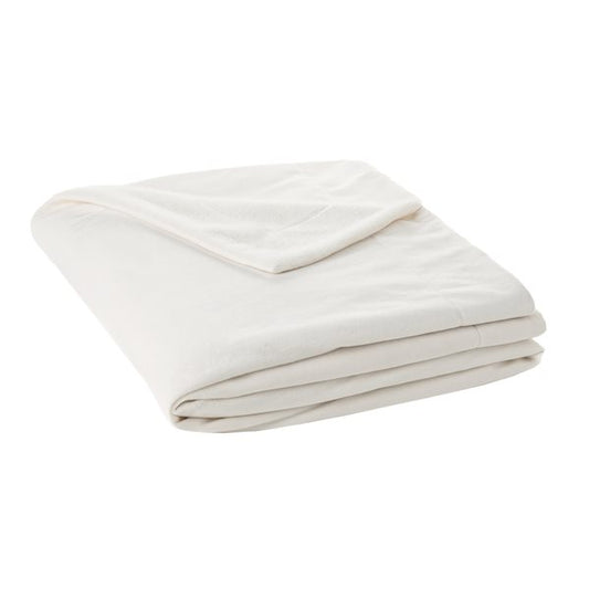 Jeté en fausse fourrure gris crème POLUX- Par Brunelli  ( livraison printemps 2025 ) Jeté  ,disponible chez Literie-Déco et moi 