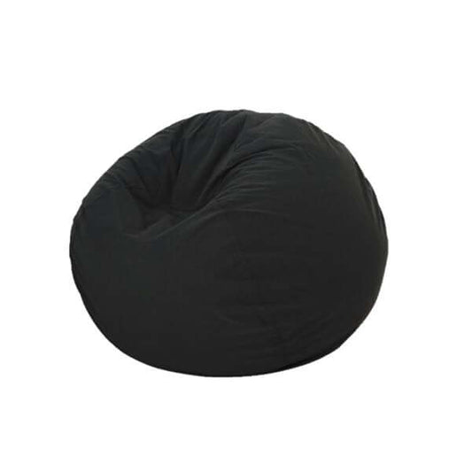 Pouf d'extérieur noir CUMULUS - Par Brunelli coussins  ,disponible chez Literie-Déco et moi 