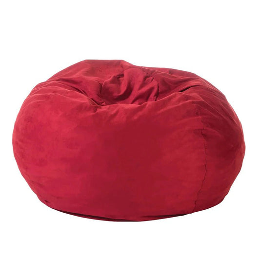 Pouf d'intérieur rouge CUMULUS - Par Brunelli coussins  ,disponible chez Literie-Déco et moi 