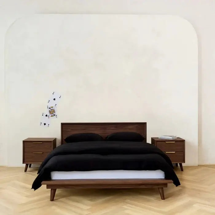 RABAIS 40% - FORMAT DOUBLE - SEULEMENT 1 EN INVENTAIRE - Housse de couette en percale de coton OURS NOIR - Literie - Déco et moi