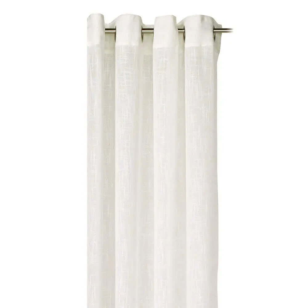 Rideau blanc à anneaux MARBLE- Par Brunelli - rideau Brunelli - $39.99! Literie-Déco et moi 