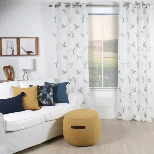 Rideau COLIBRI ( Blanc cassé ) - Literie - Déco et moi