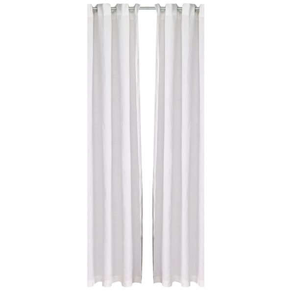 Rideau en lin blanc LINEN STONE WASH-  Par Brunelli rideau  ,disponible chez Literie-Déco et moi 