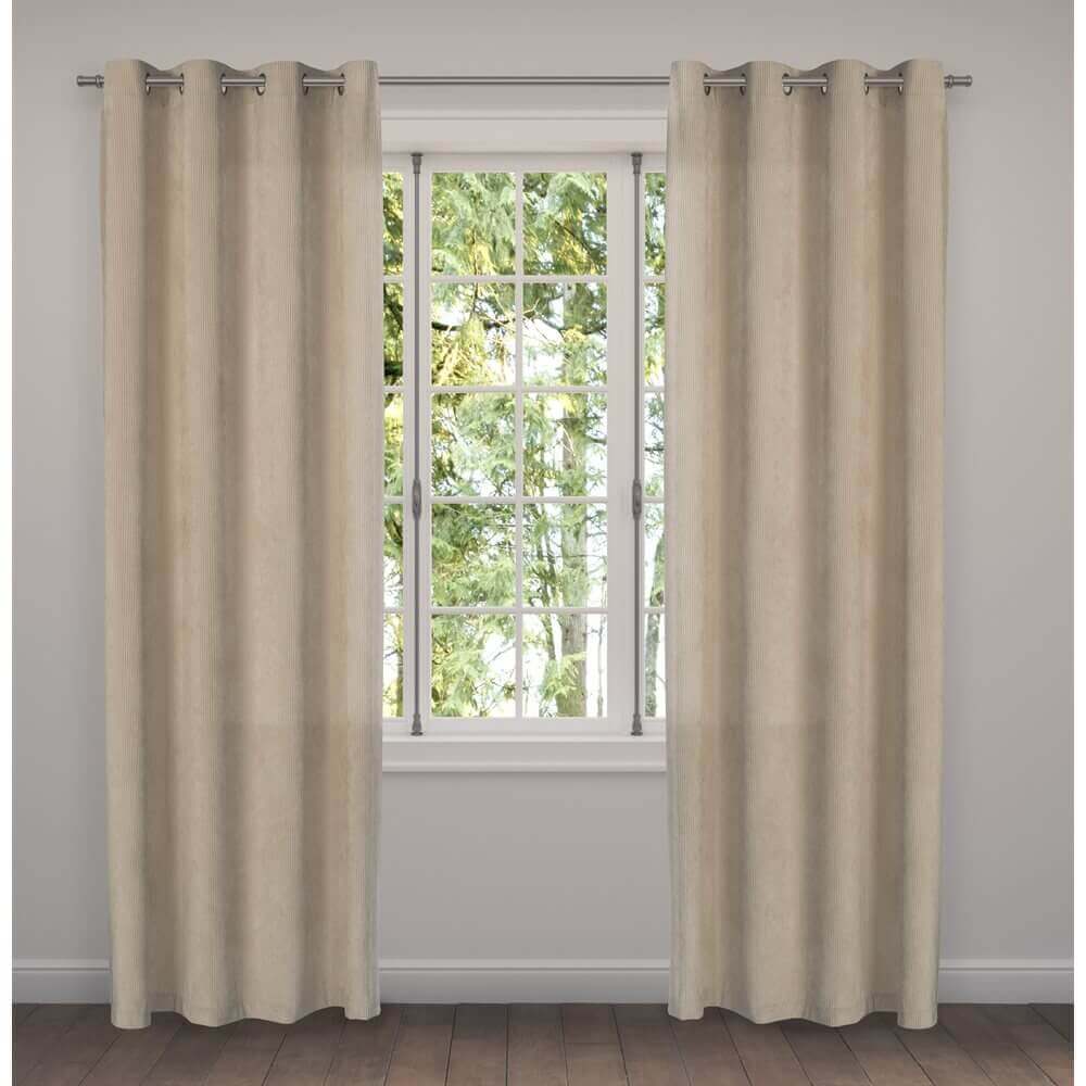  Rideau en velours côtelé naturel CORDUROY-  Par Brunelli de Brunelli – PRODUIT  de qualité chez Literie & Déco et Moi