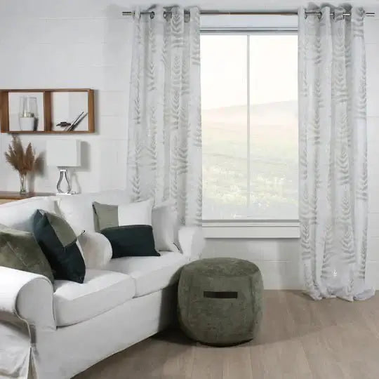  Rideau FÉÉRIE (Vert Sauge) de Accent mode – PRODUIT  de qualité chez Literie & Déco et Moi