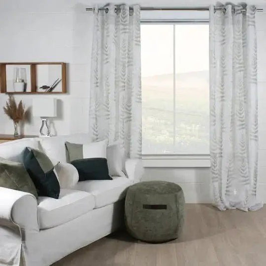  Rideau FÉÉRIE (Vert Sauge) de Accent mode – PRODUIT  de qualité chez Literie & Déco et Moi