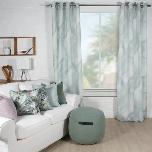 Rideau FLOU ( aqua ) - rideau Accent mode - Literie-Déco et moi 